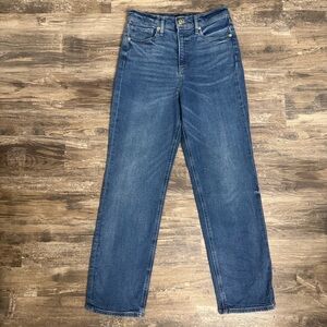 Express Women's Modern Straight Leg Super High-Rise Blue Jeans Size 6R